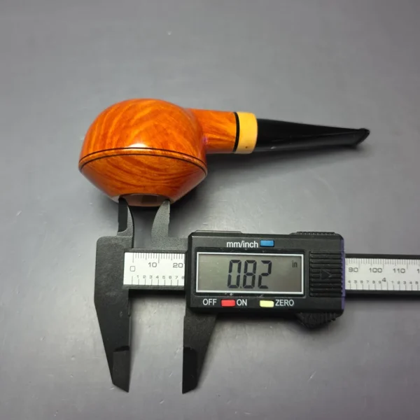 Graziano Tendi Smooth Bullcap Rhodesian w/ Boxwood Handmade Briar Pipe, New - Image 11