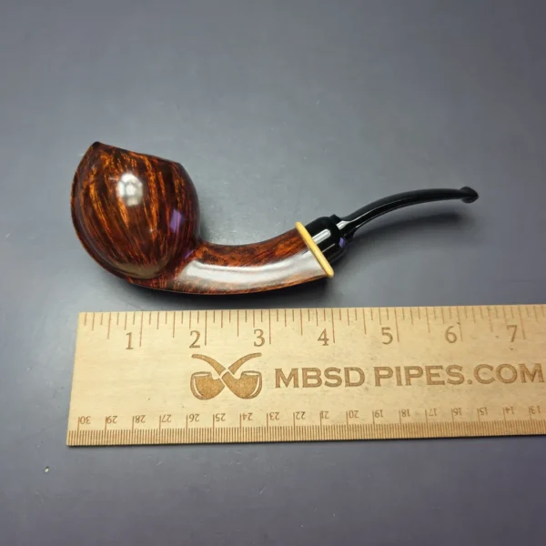 MBSD Briars Modern Masters 2 Smooth Blowfish w/ Boxwood Handmade Briar Pipe, New - Image 11