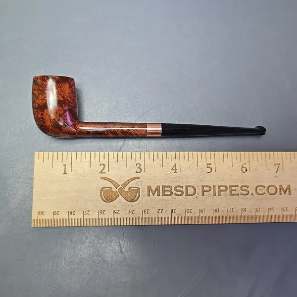 Bruno Nuttens Mini Bing B3 Smooth Billiard w/ Copper Briar Pipe, New - Image 11