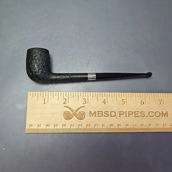 Bruno Nuttens Mini Bing B1 Partially Sandblasted Billiard w/ Aluminum Briar Pipe, New - Image 10