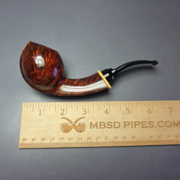 MBSD Briars Modern Masters 2 Smooth Blowfish w/ Boxwood Handmade Briar Pipe, New - Image 11