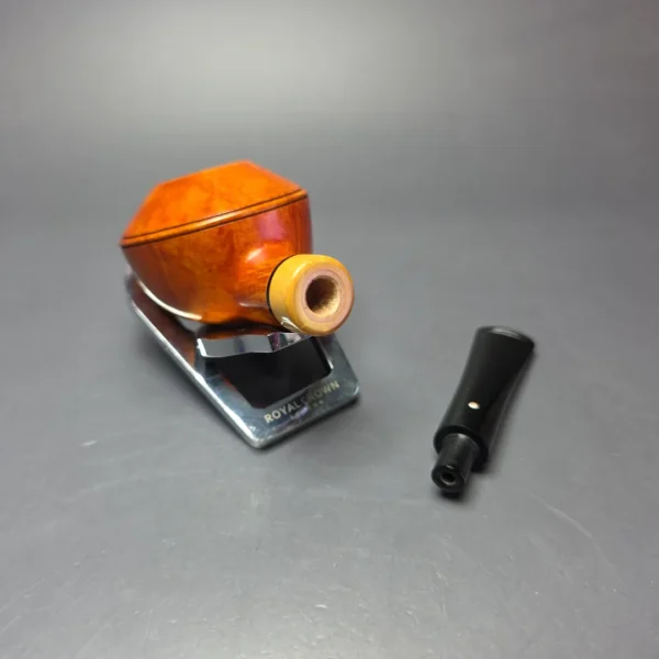Graziano Tendi Smooth Bullcap Rhodesian w/ Boxwood Handmade Briar Pipe, New - Image 12