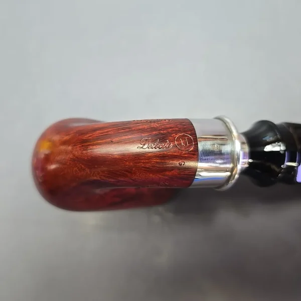 Ser Jacopo (c.1994-1997) Delecta L1 C Smooth Bent Billiard w/ Silver Estate Briar Pipe, Italian Estates - Image 12