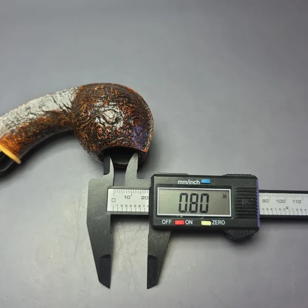 MBSD Briars Modern Masters 2 Sandblasted Blowfish w/ Boxwood Handmade Briar Pipe, New - Image 12
