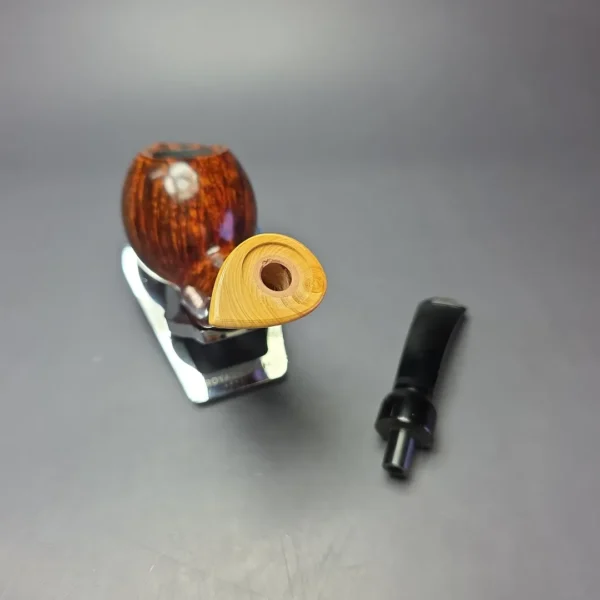 MBSD Briars Modern Masters 2 Smooth Blowfish w/ Boxwood Handmade Briar Pipe, New - Image 13