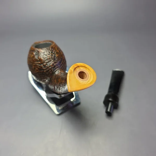 MBSD Briars Modern Masters 2 Sandblasted Blowfish w/ Boxwood Handmade Briar Pipe, New - Image 13