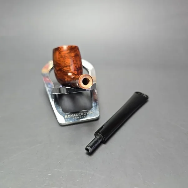 Bruno Nuttens Mini Bing B3 Smooth Billiard w/ Copper Briar Pipe, New - Image 13