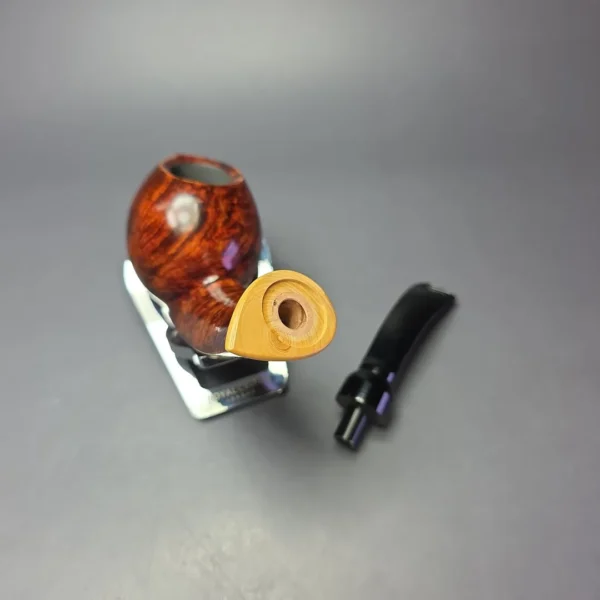 MBSD Briars Modern Masters 2 Smooth Blowfish w/ Boxwood Handmade Briar Pipe, New - Image 13