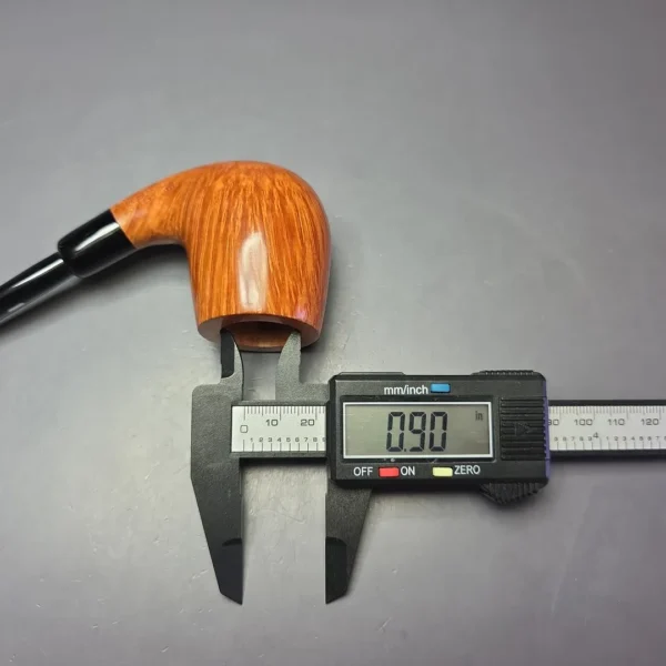 Castello Collection 4K Smooth Bent Billiard Estate Briar Pipe, Unsmoked - Image 13