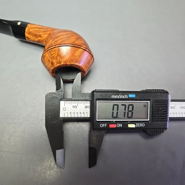 Moonshine MS02 Light Smooth Devil Dog w/ Black Stem Briar Pipe, New - Image 14