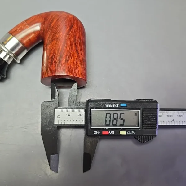 Ser Jacopo (c.1994-1997) Delecta L1 C Smooth Bent Billiard w/ Silver Estate Briar Pipe, Italian Estates - Image 15