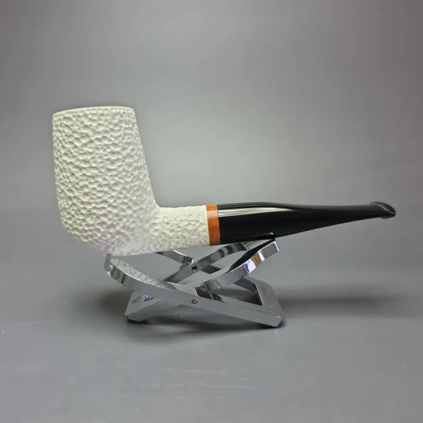 MBSD Meerschaum Deluxe Rustic Stack Billiard Block Meerschaum Pipe, Briars-Mortise - Image 3