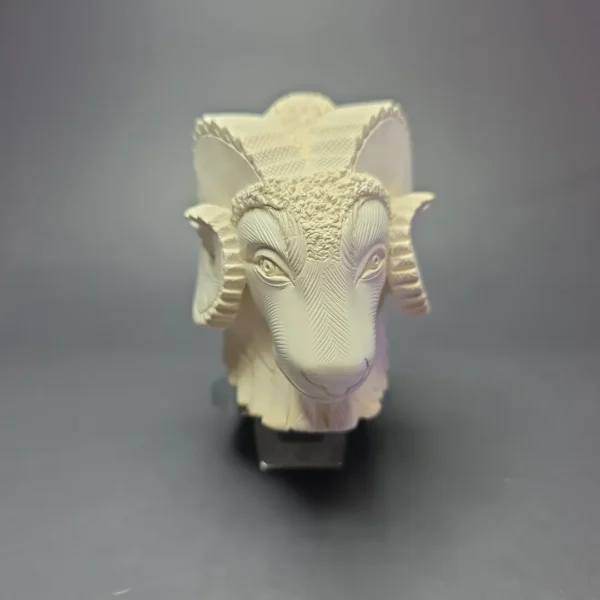 Ismail Baglan Magnum Ram w/ Case Estate Block Meerschaum Pipe, Unsmoked - Image 4