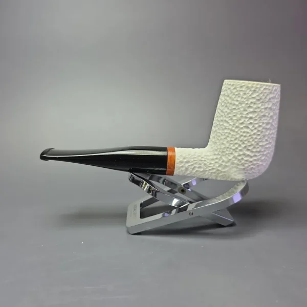 MBSD Meerschaum Deluxe Rustic Stack Billiard Block Meerschaum Pipe, Briars-Mortise - Image 5