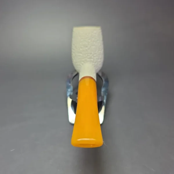 MBSD Meerschaum Deluxe Rusticated Belge Block Meerschaum Pipe, Briars-Mortise, New - Image 6
