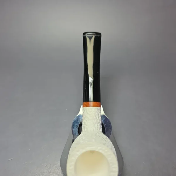MBSD Meerschaum Deluxe Rustic Stack Billiard Block Meerschaum Pipe, Briars-Mortise - Image 7