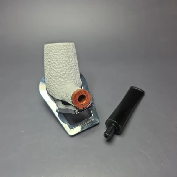 MBSD Meerschaum Deluxe Rustic Stack Billiard Block Meerschaum Pipe, Briars-Mortise - Image 10