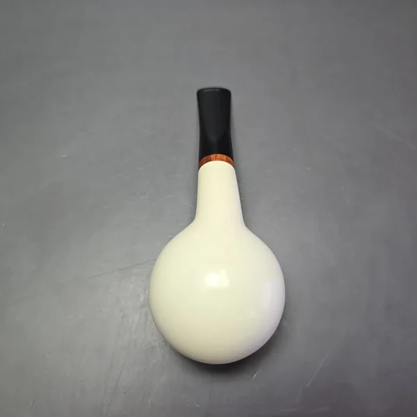 MBSD Meerschaum Deluxe Smooth Apple Block Meerschaum Pipe, Briar-Mortise, 9mm - Image 10