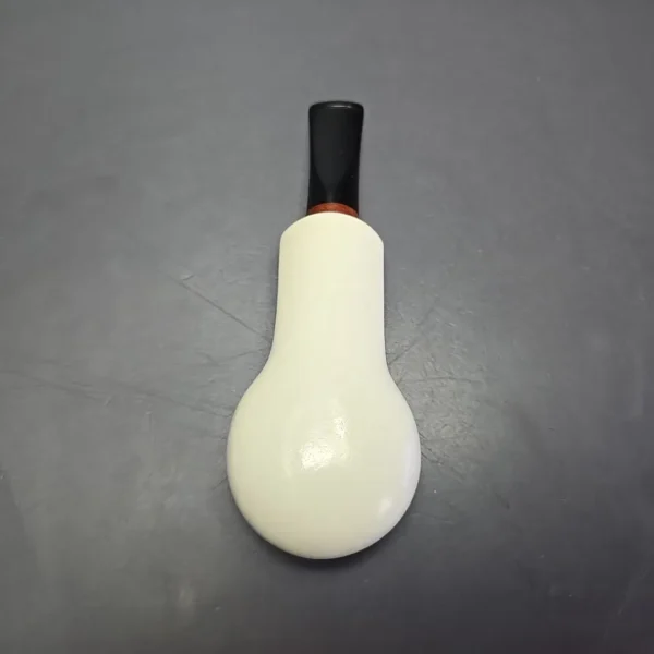 MBSD Meerschaum Deluxe Smooth Author Block Meerschaum Pipe, Briar-Mortise, New - Image 10