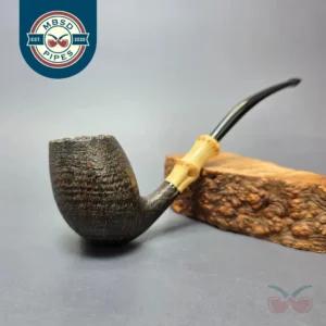 Tsuge Tokyo 503 Sandblasted Egg w/ Bamboo Estate Briar Pipe, Japanese Estates