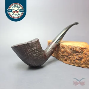 Teddy Knudsen Sandblasted Dublin Estate Briar Pipe, Unsmoked