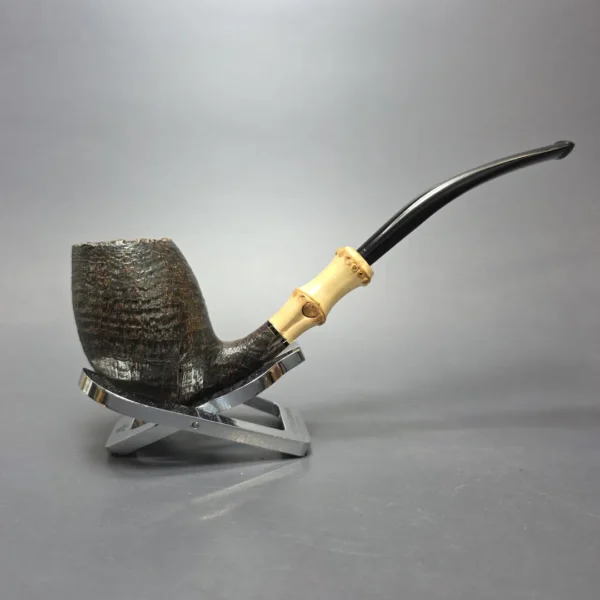 Tsuge Tokyo 503 Sandblasted Egg w/ Bamboo Estate Briar Pipe, Japanese Estates - Image 11
