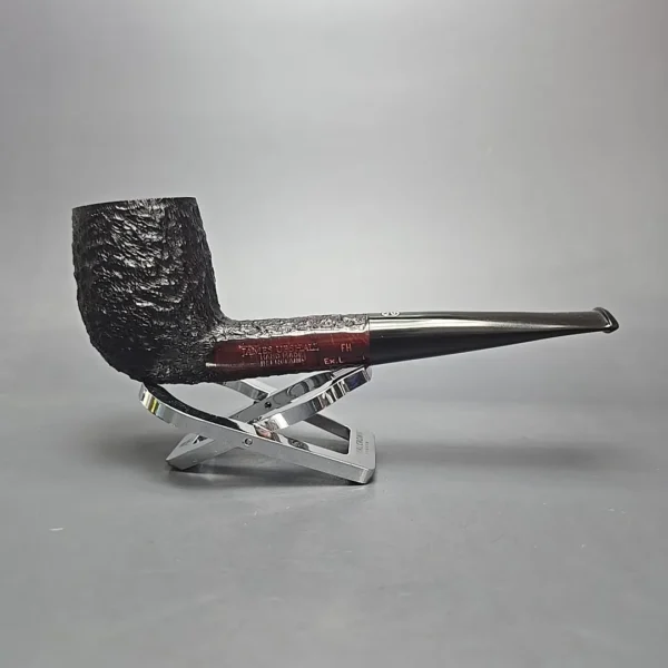 James Upshall Bark EXL Partially Rusticated Billiard Estate Briar Pipe, Unsmoked - Image 14