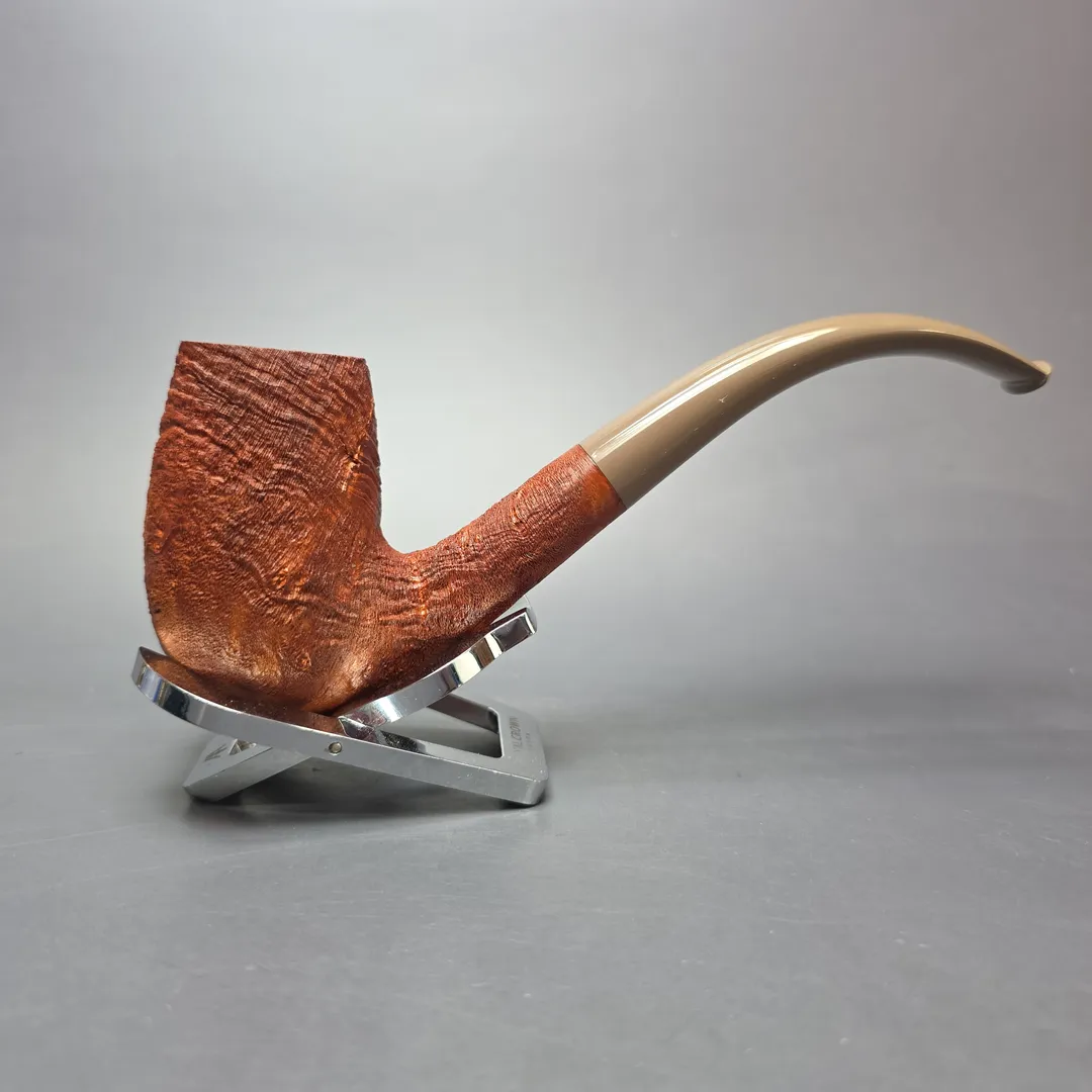 Pipe Tristan Sandblasted 120 LC Bent Billiard Handmade Briar Pipe, New - Image 2