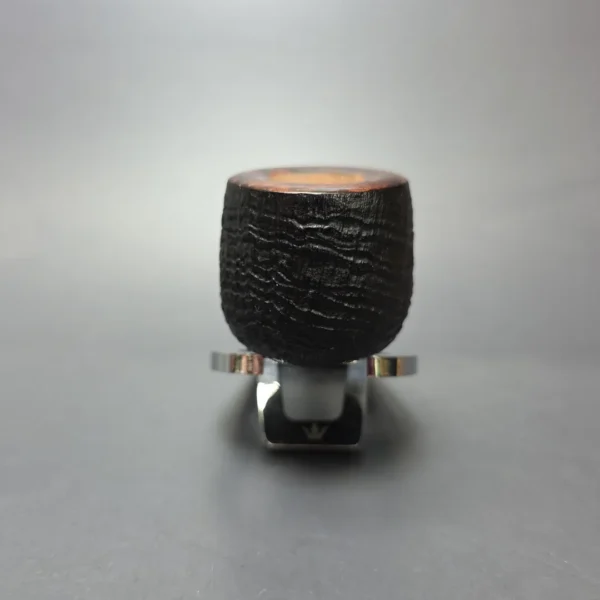 Graziano Tendi Partially Sandblasted Nosewarmer Pot w/ Horn Handmade Briar Pipe, New - Image 4