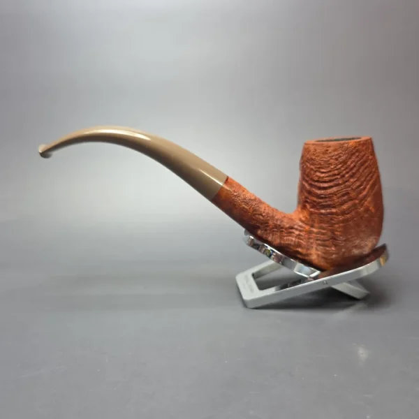 Pipe Tristan Sandblasted 120 LC Bent Billiard Handmade Briar Pipe, New - Image 4