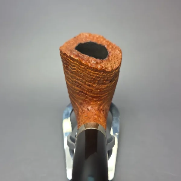 James Barber (Ferndown) Chevin Tudor 4 Star Sandblasted Dublin w/ Silver Estate Briar Pipe - Image 6