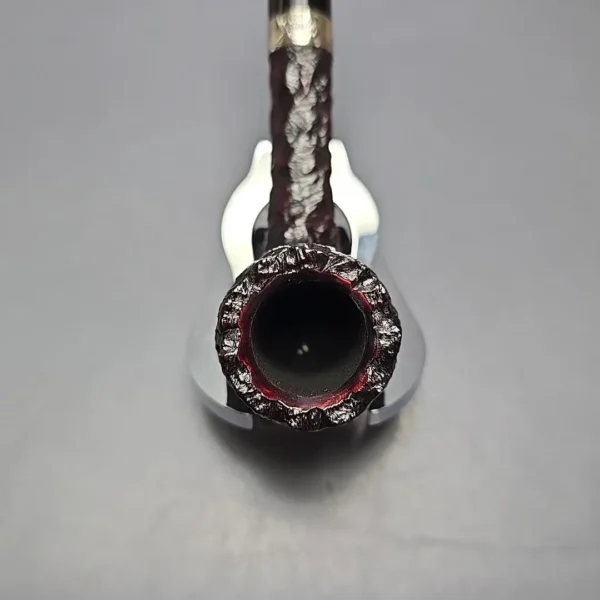 Peterson Cobble 53 Rusticated & Sandblasted Lovat w/ Silver Briar Pipe, New - Image 7