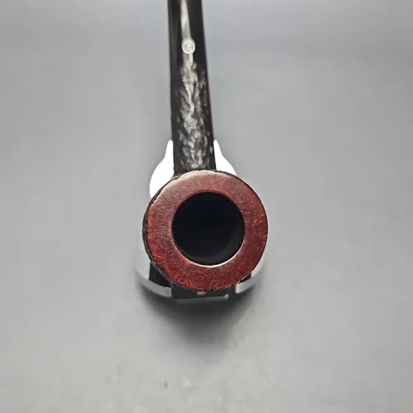 James Upshall Bark EXL Partially Rusticated Billiard Estate Briar Pipe, Unsmoked - Image 11