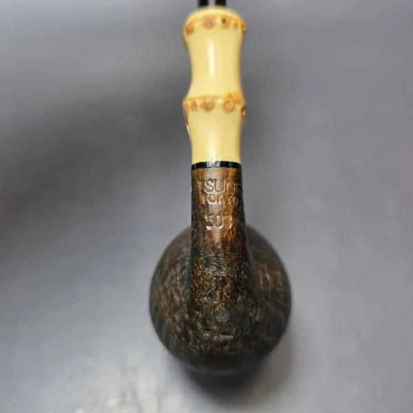 Tsuge Tokyo 503 Sandblasted Egg w/ Bamboo Estate Briar Pipe, Japanese Estates - Image 6