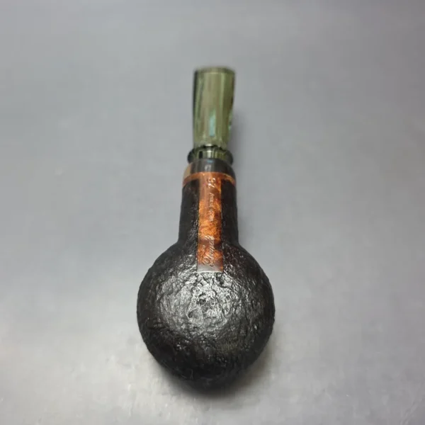 Graziano Tendi Partially Sandblasted Nosewarmer Pot w/ Horn Handmade Briar Pipe, New - Image 9