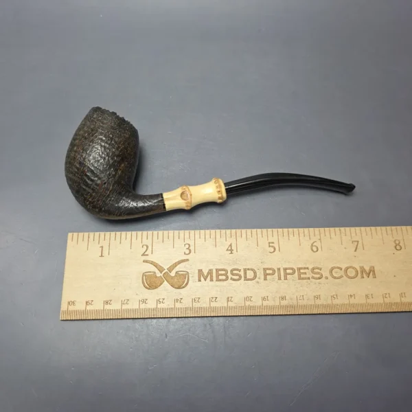 Tsuge Tokyo 503 Sandblasted Egg w/ Bamboo Estate Briar Pipe, Japanese Estates - Image 3