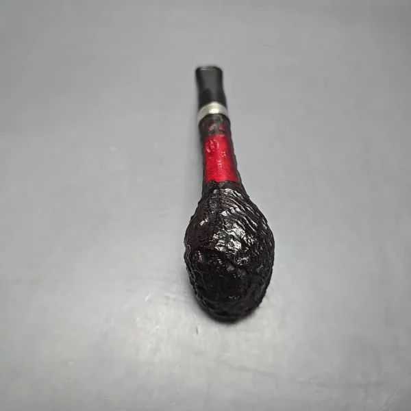 Peterson Cobble 53 Rusticated & Sandblasted Lovat w/ Silver Briar Pipe, New - Image 10