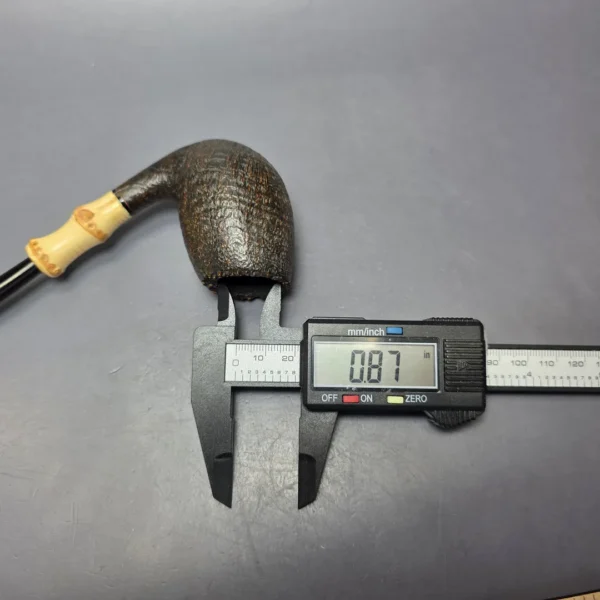 Tsuge Tokyo 503 Sandblasted Egg w/ Bamboo Estate Briar Pipe, Japanese Estates - Image 4