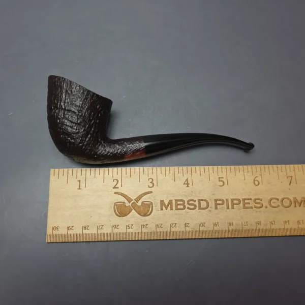 Teddy Knudsen Sandblasted Dublin Estate Briar Pipe, Unsmoked - Image 10