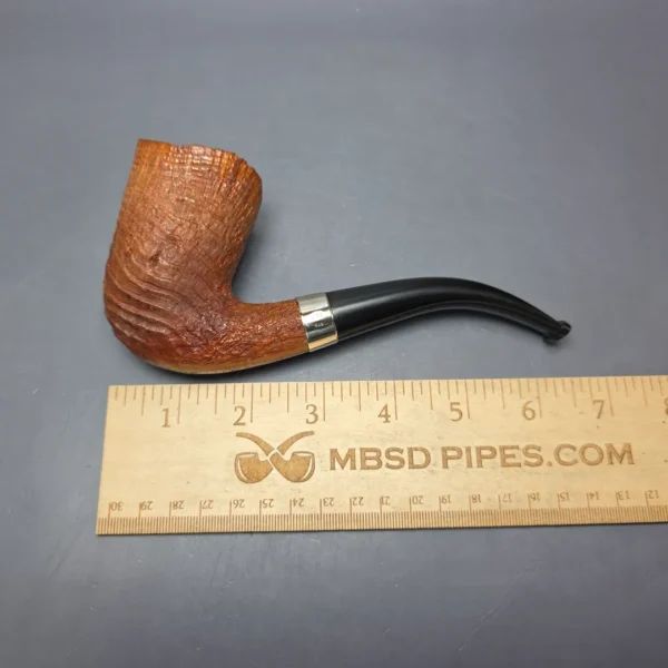 James Barber (Ferndown) Chevin Tudor 4 Star Sandblasted Dublin w/ Silver Estate Briar Pipe - Image 10