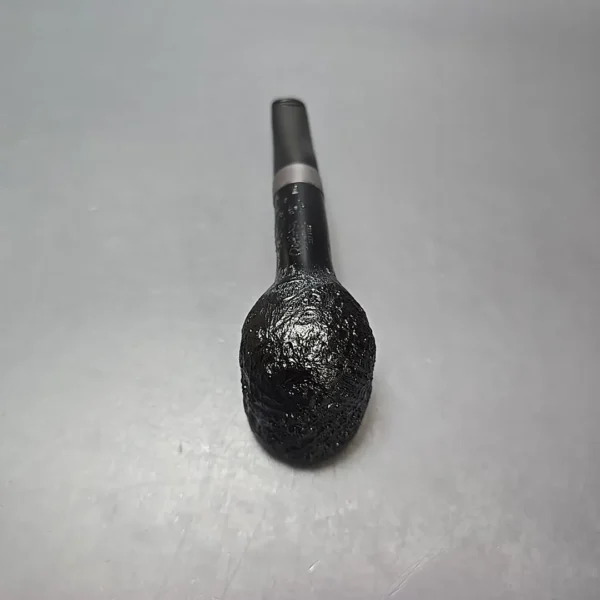 Peterson 2025 St Patrick's Day 106 Sandblasted Billiard w/ Silver Estate Briar Pipe, Unsmoked - Image 5