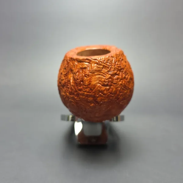 Buckeye Signature Grade Sandblasted Apple w/ Buckeye Burl Handmade Briar Pipe, New - Image 3