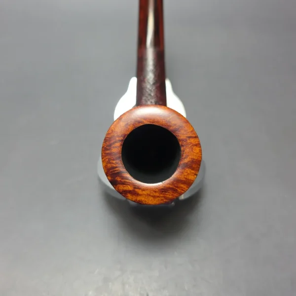 Smith House Partially Sandblasted Oval Shank Dublin Handmade Briar Pipe, New - Image 7