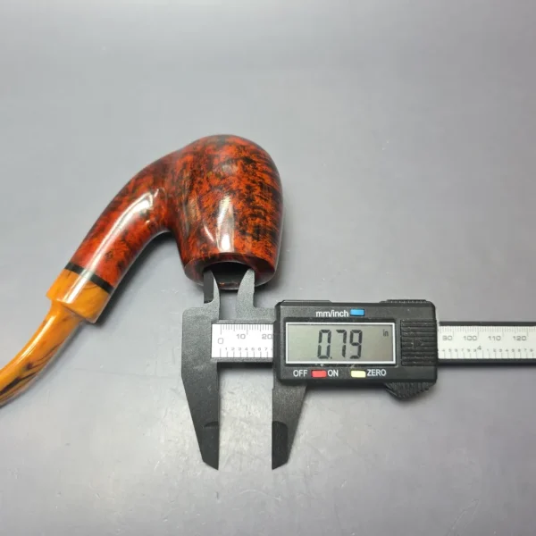 Nording Giant Classic A Smooth Bent Billiard Estate Briar Pipe, Unsmoked - Image 8