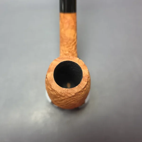 Pipe Tristan Magnum Sandblasted LC Bent Billiard Handmade Strawberry Briar Pipe, New - Image 5