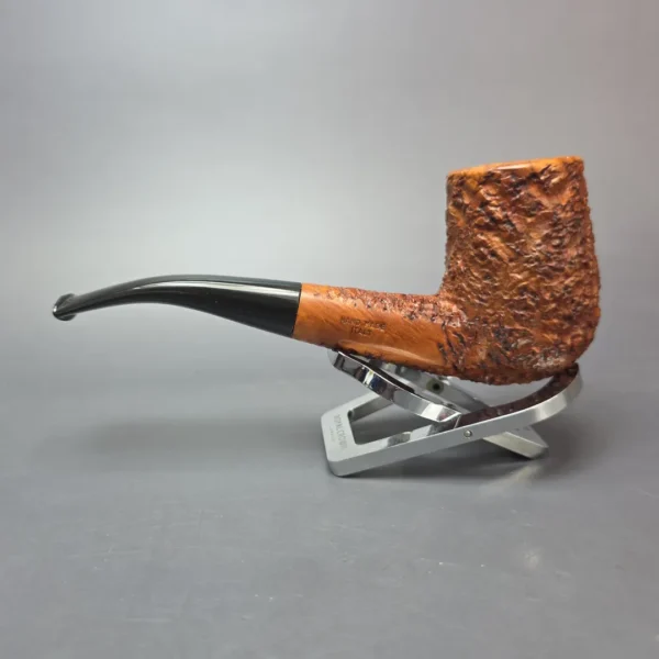 Ascorti Business KS Rusticated Stack Brandy Estate Briar Pipe, Italian Estates - Image 4