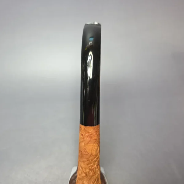 Pipe Tristan Magnum Sandblasted LC Bent Billiard Handmade Strawberry Briar Pipe, New - Image 6