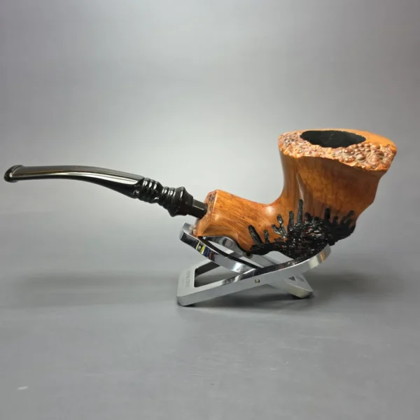 Nording XL Partially Rusticated Freehand Estate Briar Pipe, Danish Estates - Image 4
