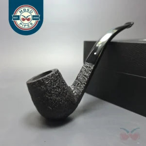 Dunhill 2021 Shell Briar (5) Quaint Sandblasted Diamond Shank Bent Billiard Estate Briar Pipe, Unsmoked