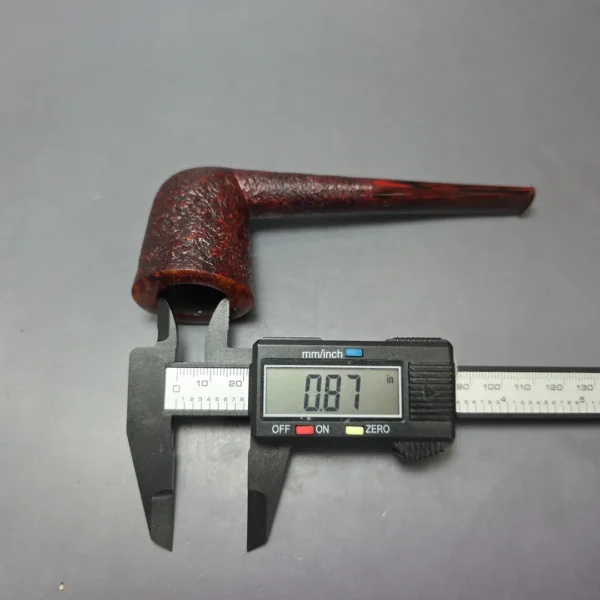 Smith House Partially Sandblasted Oval Shank Dublin Handmade Briar Pipe, New - Image 10